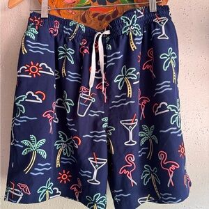 Chubbies Men's Neon Lights Classic Swim Trunks 7” Size XL